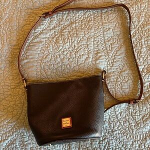 Dooney & Bourke Black Leather Bucket Bag